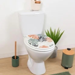 Accessoire Wc|TENDANCE Abattant WC 18 pouces MDF Ecrin Multicolore