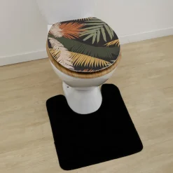 Accessoire Wc|TENDANCE Abattant WC 18 pouces MDF Exotic Garden Multicolore