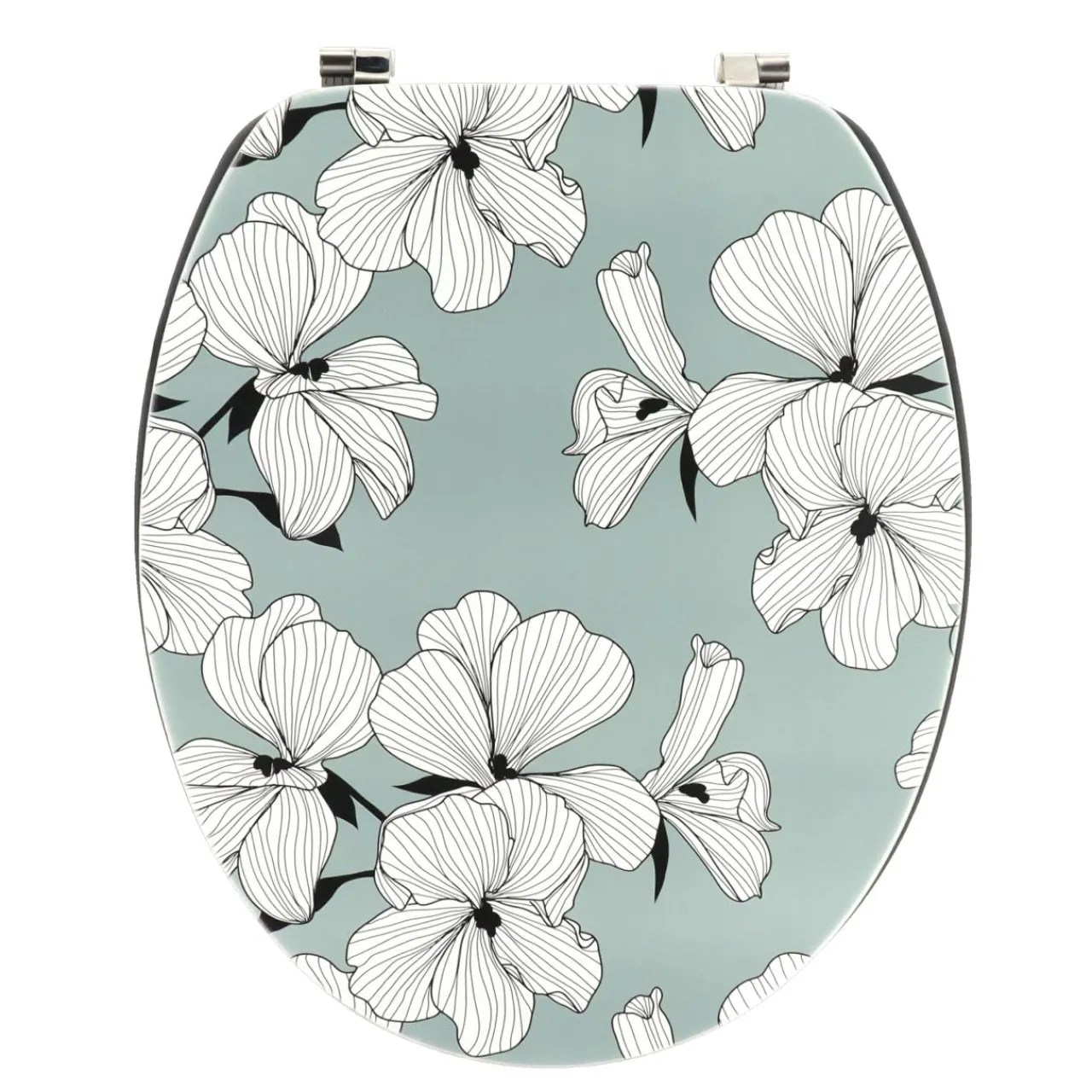 Accessoire Wc|TENDANCE Abattant WC 18 pouces MDF Ecrin Vert