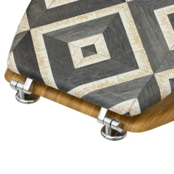 Accessoire Wc|ATMOSPHERA Abattant WC bois (36 x 42,5 cm) Canvas Gris