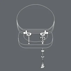 Accessoire Wc|douceur d'intu017drieur Abattant WC bois (37 x 46 cm) Cocoty Noir