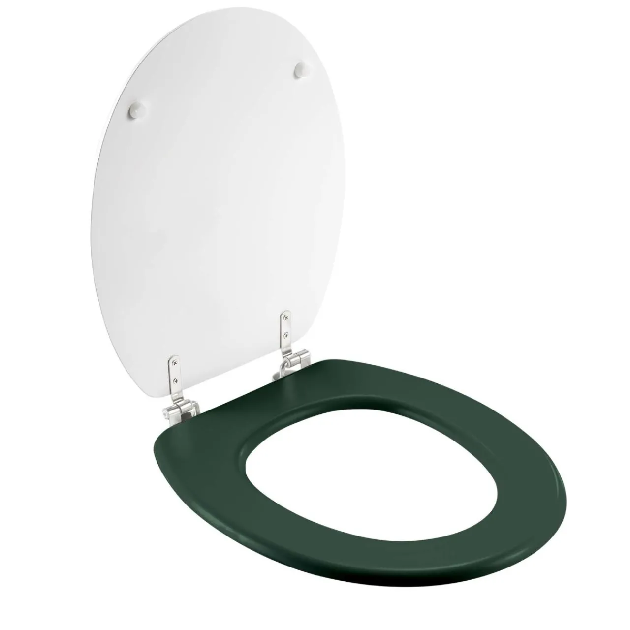 Accessoire Wc|douceur d'intu017drieur Abattant WC bois (37 x 46 cm) Vagabonde Vert