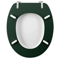 Accessoire Wc|douceur d'intu017drieur Abattant WC bois (37 x 46 cm) Vagabonde Vert