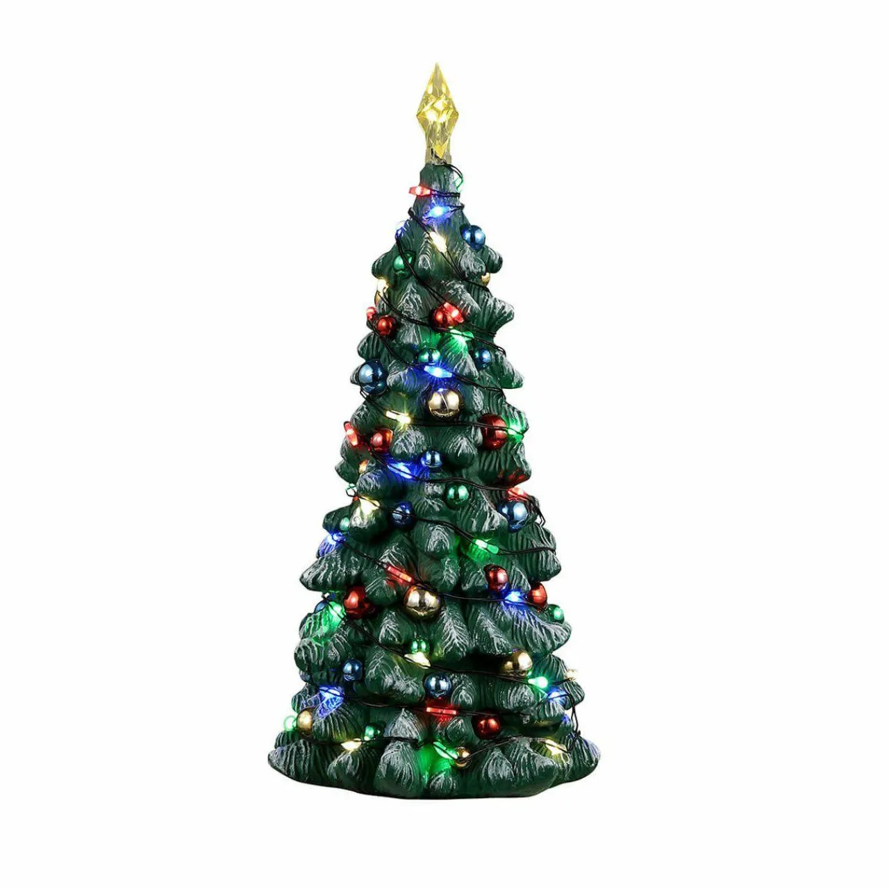 Village De Noël Lemax|LEMAX Accessoire (H16 cm) Sapin de Noël lumineux Multicolore
