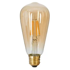 Guirlande Et Déco Lumineuse|ATMOSPHERA Ampoule lumineuse (H14 cm) Larme Ambre