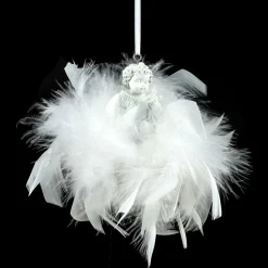 Décoration De Sapin|Feeric Lights & Christmas Ange à suspendre (H5,5 cm) Couronne Blanc