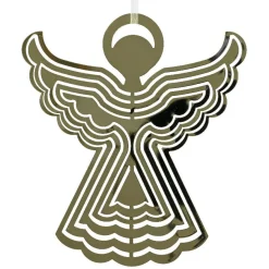 Décoration De Sapin|KAEMINGK Ange de Noël à suspendre métal (H9 cm) Sainte-Luce Or