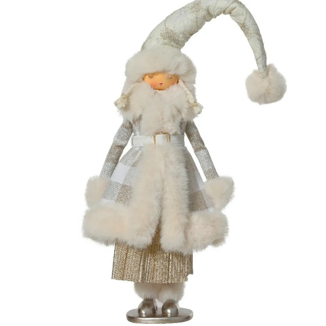 Père Noël, Animaux Et Personnage|KAEMINGK Ange de Noël debout (H70 cm) Fée scandinave dée Or