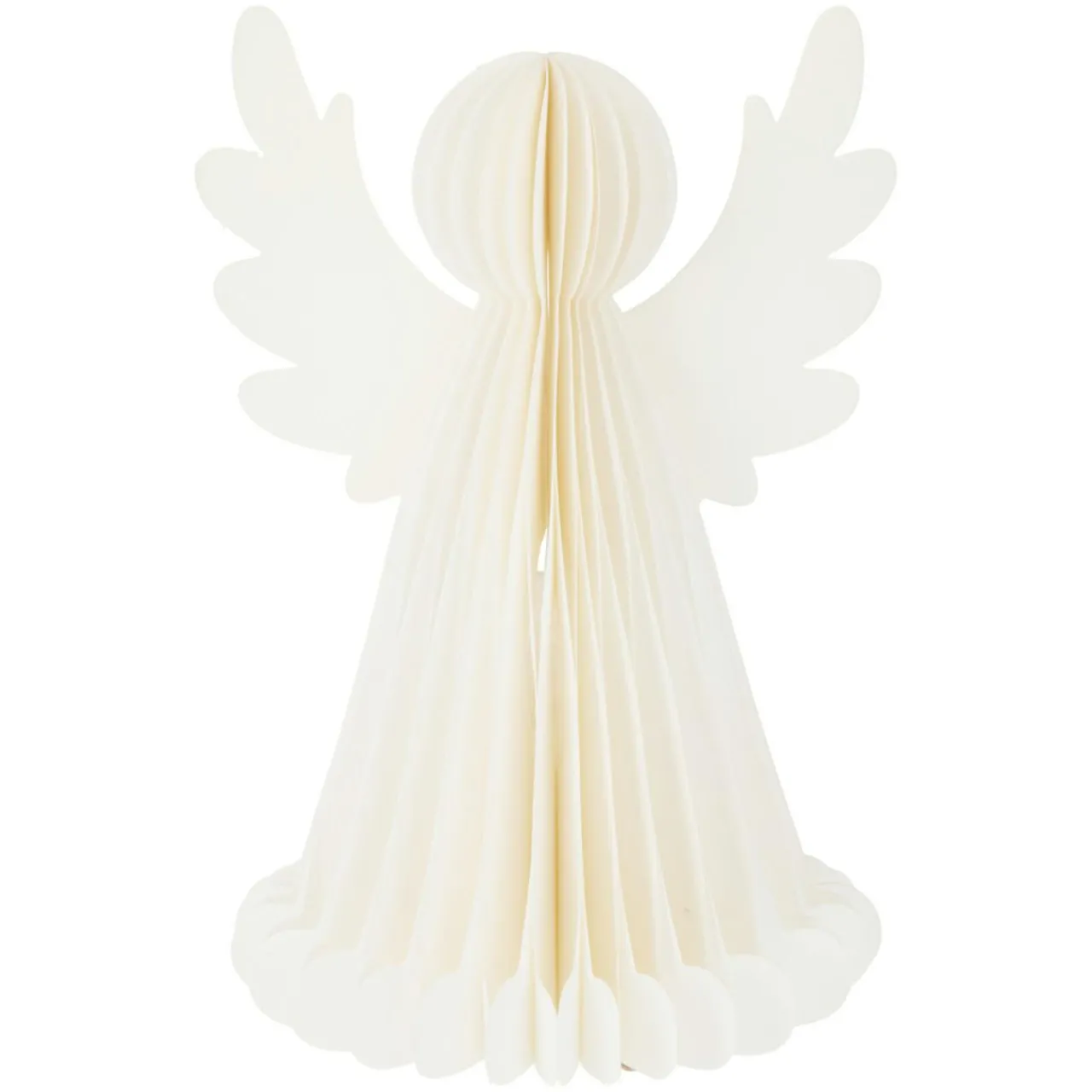 Déco Et Objet Lumineux|KOOPMAN Ange lumineux à piles 6 LED (H28 cm) Papier fermeture magnétique Blanc