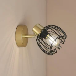 Applique|OSTARIA Applique murale ientable métal (15 x 14 cm) Loft Or