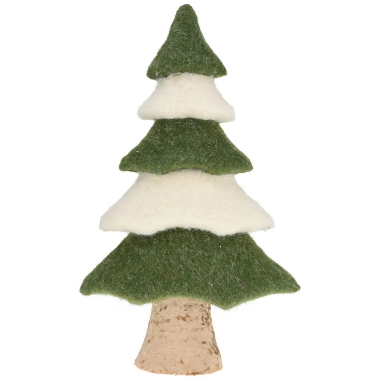 Déco Et Objet De Noël|KOOPMAN Arbre de Noël en feutrine (H50 cm) Mousselin et blanc Vert