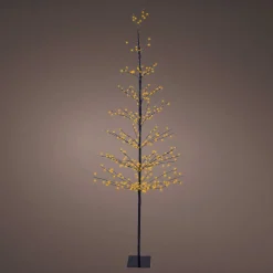 Personnage, Objet Grand Format|Arbre Lumineux|EMINZA Arbre lumineux 360 LED (H180 cm) Sapin d'hiver Blanc Chaud doré