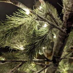 Arbre Lumineux|Arbre Lumineux|KAEMINGK Arbre lumineux 72 LED (H150 cm) Sapin Alpin Vert enneigé et Blanc chaud