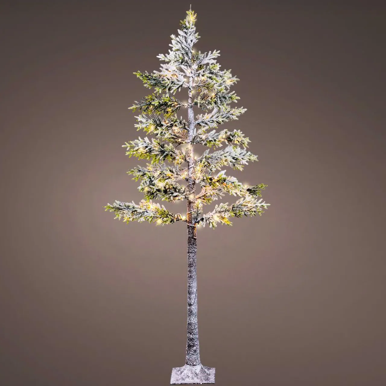 Personnage, Objet Grand Format|Arbre Lumineux|EMINZA Arbre lumineux 96 LED (H180 cm) Épicéa branches givrées Blanc chaud