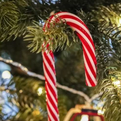 Décoration De Sapin|KAEMINGK Baton de sucre d'orge à suspendre (H30 cm) Géant Rouge