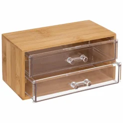 Accessoire Salle De Bain|ATMOSPHERA Boite à bijoux Selena Bambou Naturel