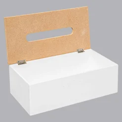 Accessoire Salle De Bain|ATMOSPHERA Boite à mouchoirs Modern Blanc