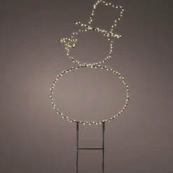 Déco Et Objet Lumineux|KAEMINGK Bonhomme de neige lumineux 180 LED (H47 cm) Blanc chaud