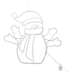 Déco Et Objet Lumineux|KOOPMAN Bonhomme de neige lumineux 588 LED (H61 cm) Néon Moov light Multicolore