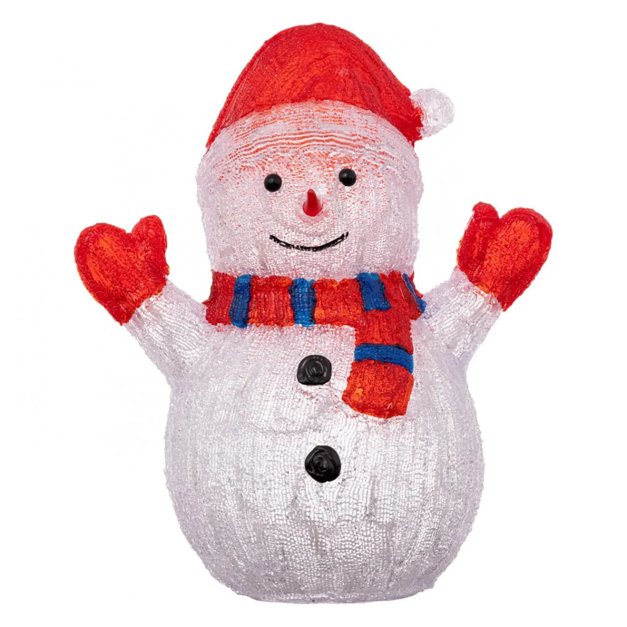 Déco Et Objet Lumineux|Feeric Lights & Christmas Bonhomme de neige solaire 90 LED (H48 cm) Frosty Blanc chaud