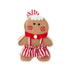 Père Noël, Animaux Et Personnage|KOOPMAN Bonhomme pain d'épices (H30 cm) Sucrerie Festive Rouge