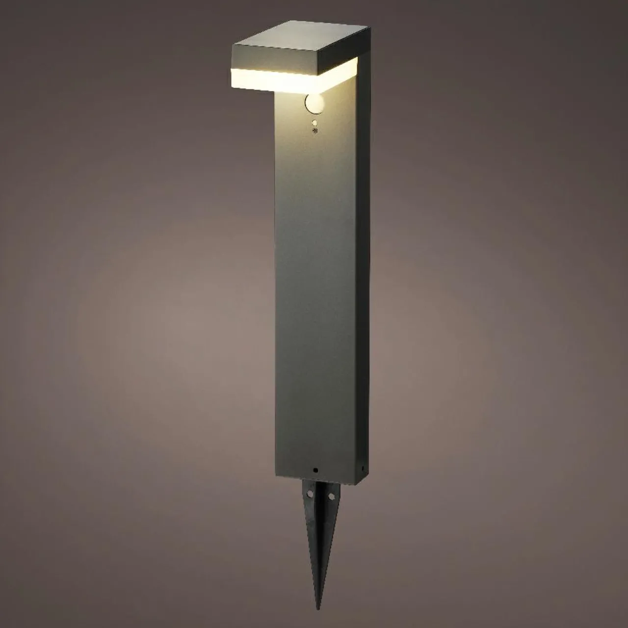 Luminaire Jardin|Eclairage Extérieur|#N/A Borne de jardin solaire 600 lumens (H50 cm) Elite Gris Anthracite