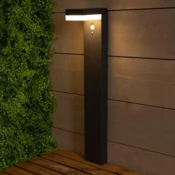 Luminaire Jardin|Eclairage Extérieur|#N/A Borne de jardin solaire 600 lumens (H70 cm) Elite Gris Anthracite