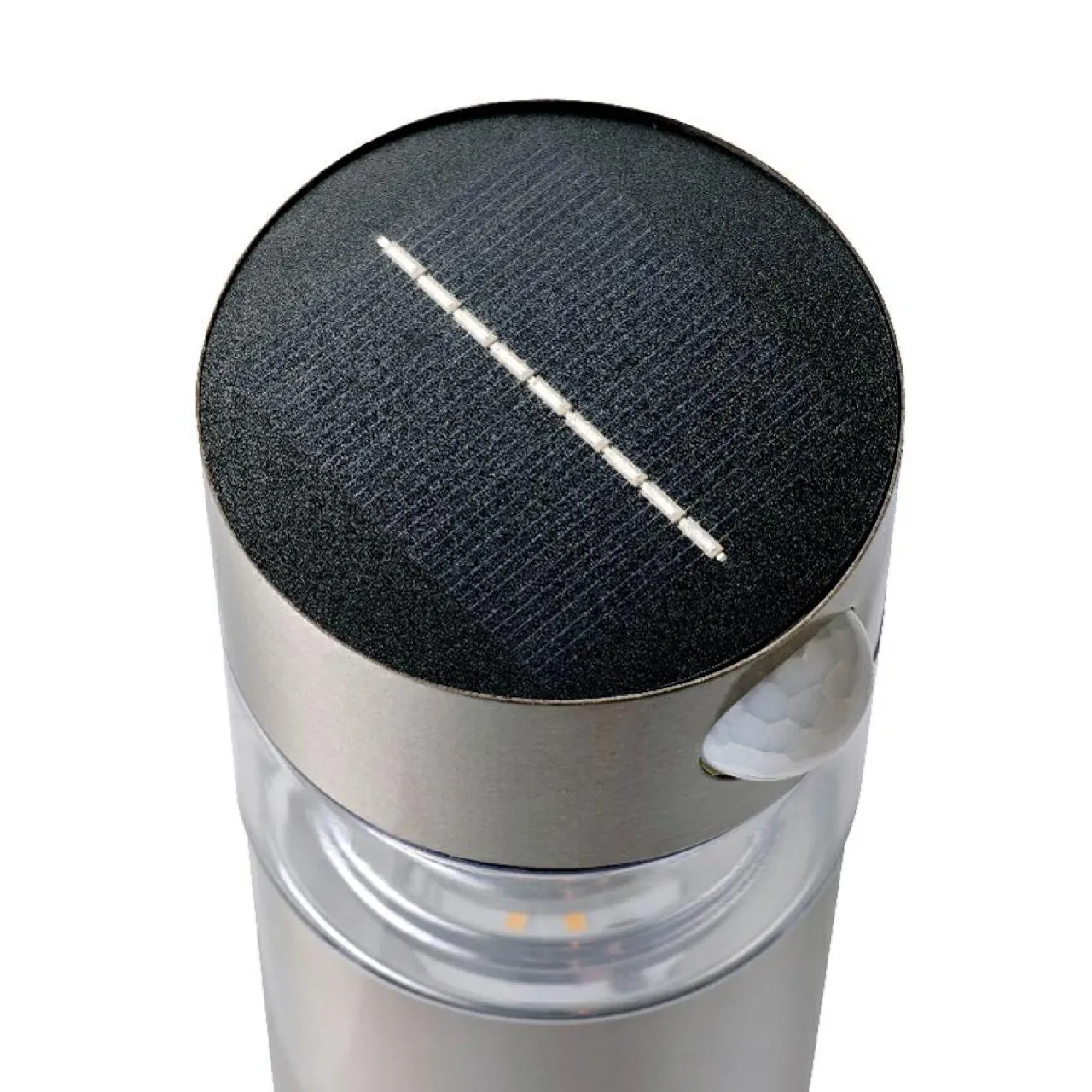 Luminaire Jardin|Eclairage Extérieur|#N/A Borne de jardin solaire 150 lumens (H30 cm) Premium Argent Gris