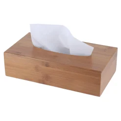 Objet Déco|TENDANCE Boîte à mouchoirs en bambou Marron