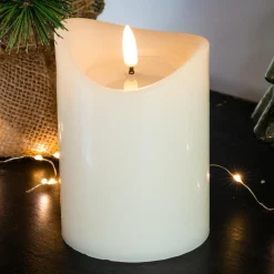 Bougie Et Photophore|KOOPMAN Bougie à piles LED (H12 cm) Axelle Blanc