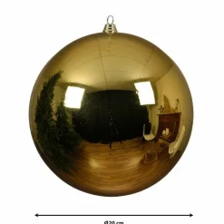 Boule Grand Format|Boule De Noël|KAEMINGK Boule de Noël (D200 mm) Alpine Or