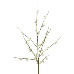 Branches Artificielles|KAEMINGK Branche de baies (H55 cm) Laponie métallisé Perle