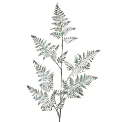 Branches Artificielles|KAEMINGK Branche de feuille (H69 cm) Fougère Royale Argent