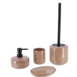 Accessoire Wc|TENDANCE Brosse WC grès laqué Season Color Caramel