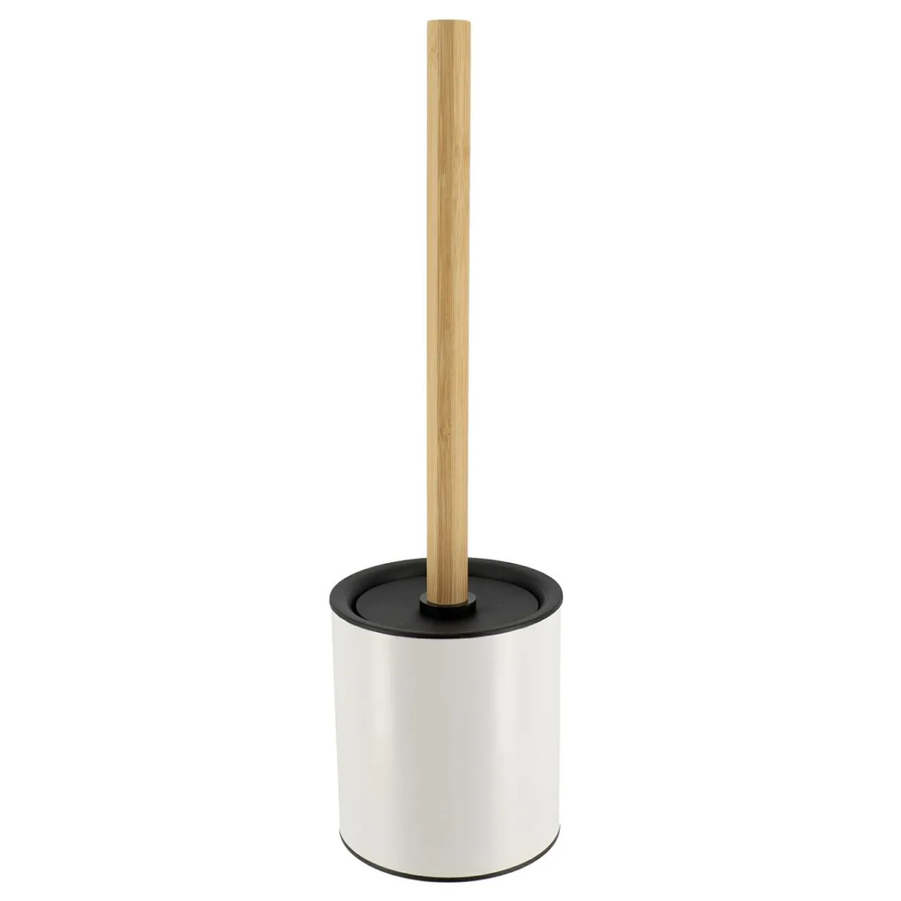 Accessoire Wc|TENDANCE Brosse WC métal Purebamboo Blanc