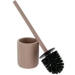 Accessoire Wc|TENDANCE Brosse WC Timeless Strié Cappuccino