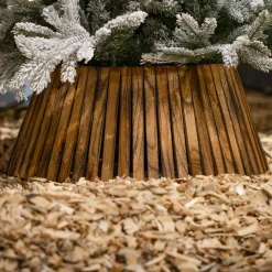 Cache Pied Sapin|EMINZA Cache pied de sapin (D70 cm) Paulownia Bois Naturel