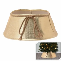 Cache Pied Sapin|KOOPMAN Cache pied de sapin (D60 cm) Noeud Or