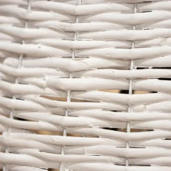 Cache Pied Sapin|KAEMINGK Cache pied de sapin en osier (D70 cm) Saule tressé Blanc