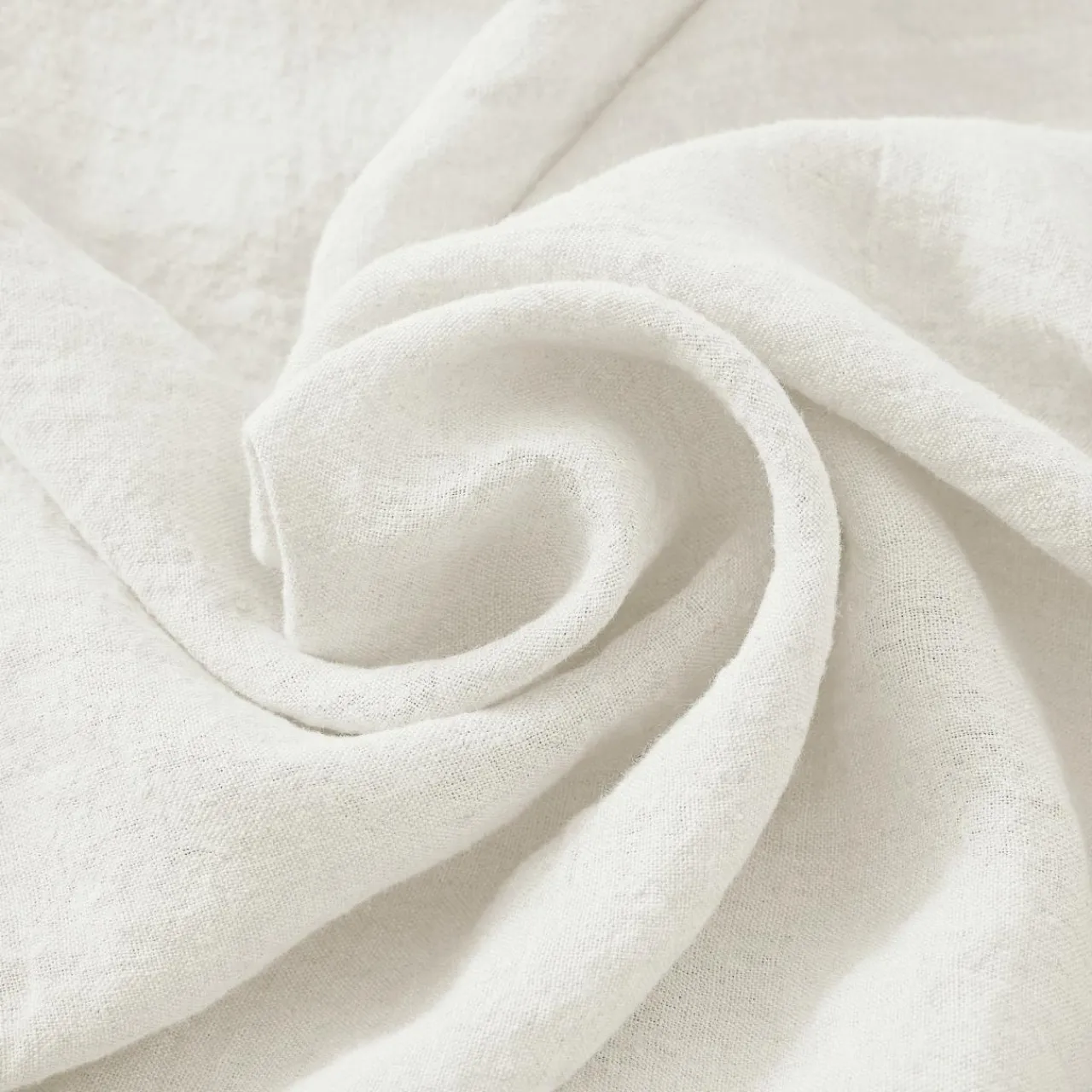 Protection De Literie|EMINZA Cache-sommier lin lavé (160 x 200 cm) Louise Blanc