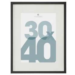 Toile, Cadre, Déco Murale|Atmosphera, cru017dateur d'intu017drieur Cadre photo bois mural (30 x 40 cm) Manu Noir
