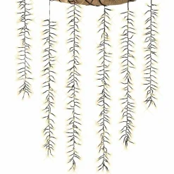 Guirlande Lumineuse|KAEMINGK Cascade lumineuse 2 m 480 LED câble noir Effet scintillant Blanc chaud Blanc Chaud - câble noir