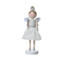 Père Noël, Animaux Et Personnage|KAEMINGK Casse-noisette en bois (H38 cm) Fée princesse he Blanc