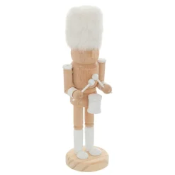 Père Noël, Animaux Et Personnage|JJA Casse-noisette en bois (H25 cm) Tambour battant Naturel