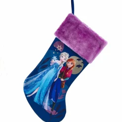 Bonnet, Chaussette Et Costume|Déco De Noël Disney|CHRISTMAS INSPIRATIONS Chaussette de Noël Disney (H48 cm) La Reine des neiges Bleu