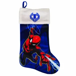 Bonnet, Chaussette Et Costume|Déco De Noël Disney|CHRISTMAS INSPIRATIONS Chaussette de Noël Disney (H30 cm) Spiderman Bleu