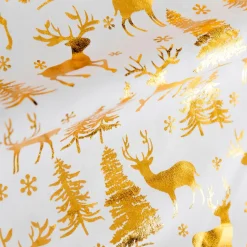 Nappe Et Chemin De Table|JJA Chemin de table (300 x 28 cm) Cerf et fêt Or