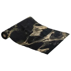 Nappe Et Chemin De Table|FEERIC LIGHTS Chemin de table (300 x 28 cm) Marbré Noir