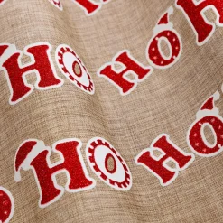 Nappe Et Chemin De Table|JJA Chemin de table en jute (300 x 28 cm) Hohoho et rouge Beige