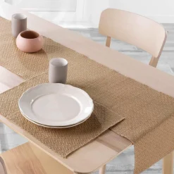 Chemin Et Set De Table|DOUCEUR D'INTERIEUR Chemin de table jute (140 x 35 cm) Modalie Beige